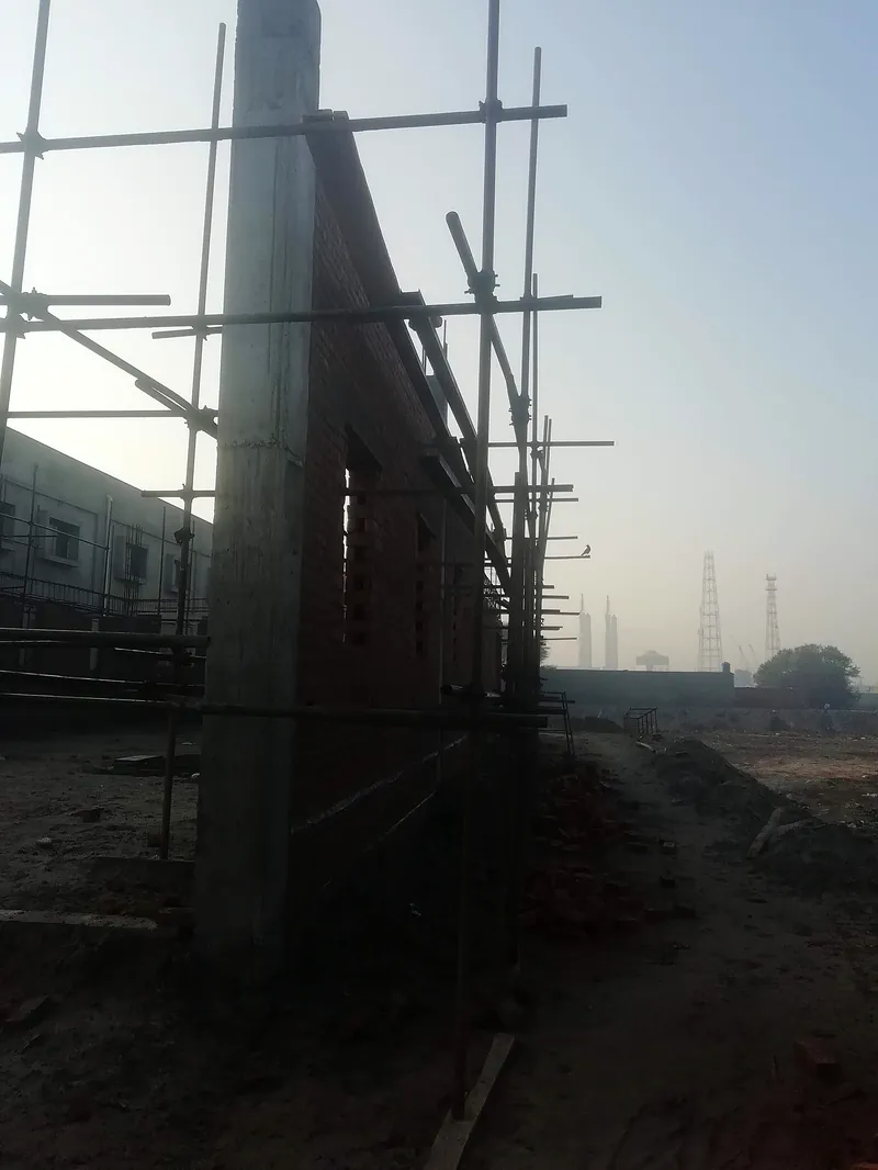 Civil Material Lab NFC IET Multan side wall brick masonry 2011